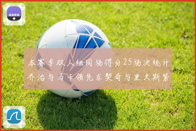 本赛季双人组同场得分25场次统计乔治与马卡领先东契奇与里夫斯紧随其后